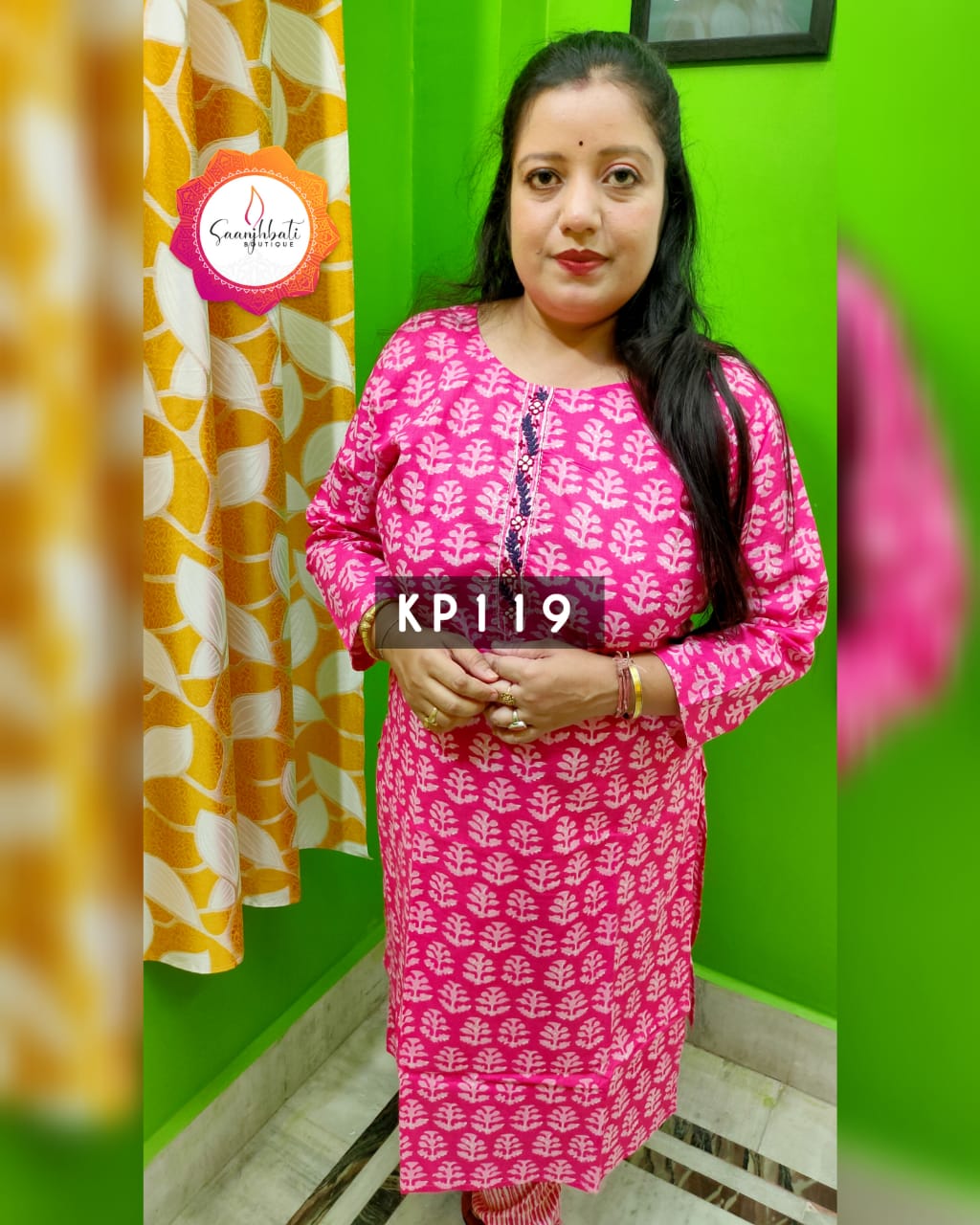 PREMIUM PURE COTTON PINK KURTA PANT SETS - KP119